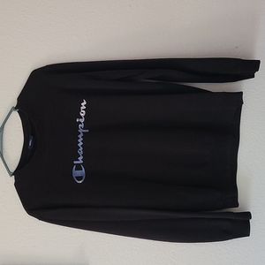 Black champion pullover, small